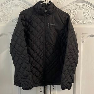 EUC Women’s Marmot Featherless black jacket sz XL
